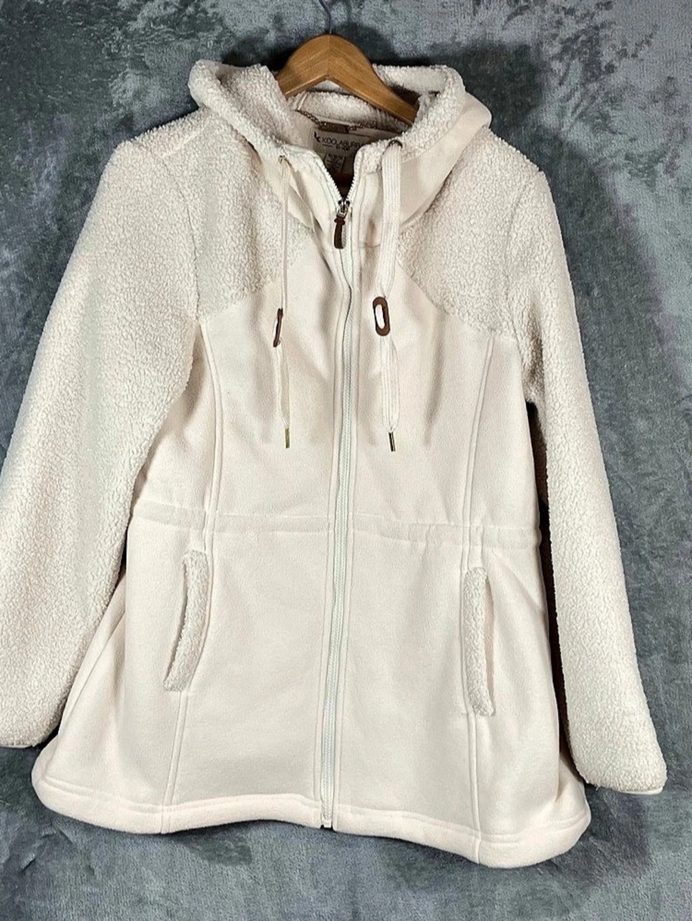 Koolaburra by UGG Teddy Fleece Hooded Jacket Size Medium